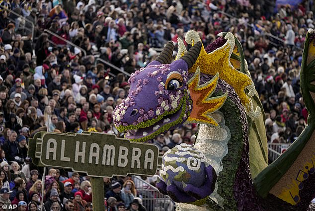 As Al commented on the parade, some people on the Internet were unamused by his banter and X was flooded with messages criticizing his jokes and one-liners.  A float is seen during the parade