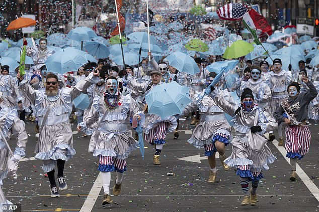 The event is billed as the country's longest-running traditional folk parade, where participants dress up in colorful costumes and perform in various skits.  The first official Philadelphia Mummers Parade took place in 1901