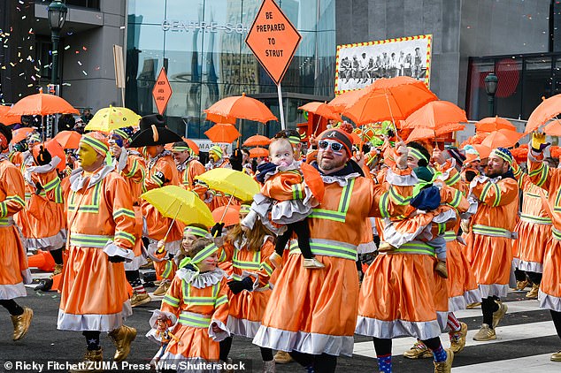 The parade started at 9 a.m. and started at 17th and Market to City Hall to Broad Street and ended on Washington Avenue