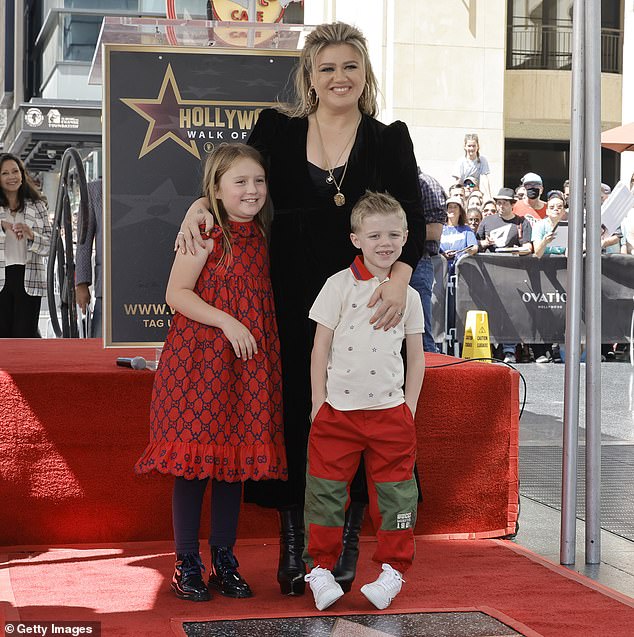 Throughout their marriage, Blackstock was her manager and they also welcomed two children: daughter River, nine, and son Remington, seven;  seen with her kids in September 2022 in LA