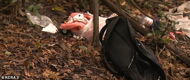 There is currently a backpack, some tarp and other debris near where the body was discovered