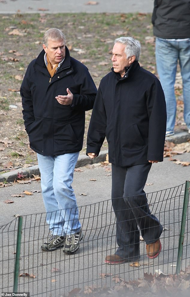 The Duke of York could be among those under renewed scrutiny if he is named in the documents (pictured together walking in Central Park in 2010)