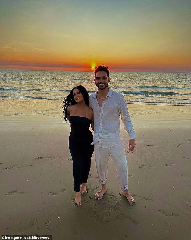 The pair have continued their relationship while living in Victoria, with Firebrace posting a touching tribute to Ms Mendez on Instagram on the first day of the year.