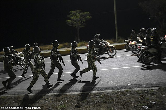 “To protect the interests of people like you, political leaders sometimes have to bend the rules to get things done,” reads one of the progressive council's statements.  Security forces take part in a military exercise to mark the eighth anniversary of the death of President Hugo Chavez in March 2021