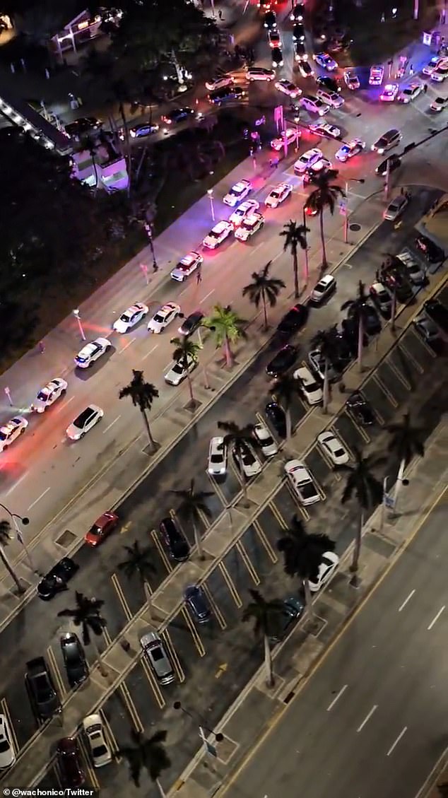 A Miami Police spokesperson did not know how many units had arrived