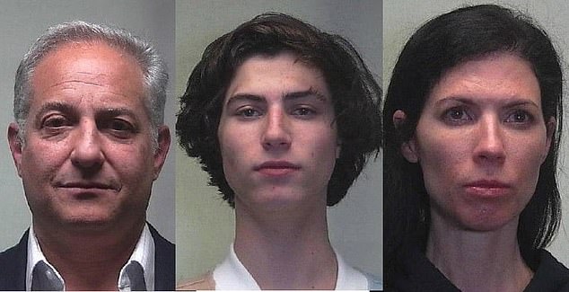 Lipsey (left) moved to the Caribbean island with his son Joseph Lipsey IV (center) and wife Shira Lipsey (right) in 2021 after they were all charged with distributing cocaine to minors