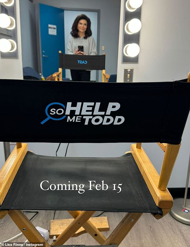 Lisa will also appear in front of the camera on February 15 as she guest stars on the CBS series So Help Me Todd.