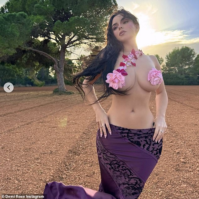 The social media personality's latest post comes after she set pulses soaring last week with a slew of topless snaps on her Instagram