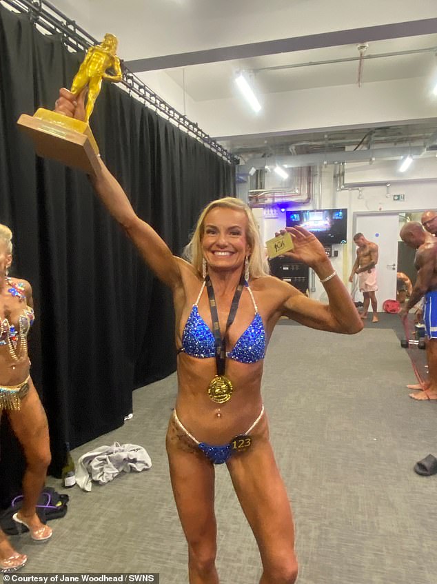 She was crowned British Bikini Athlete Champion in the over 50 category at the UK Ultimate Physiques British Championships in York.  With a win, Jane also received a professional athlete card