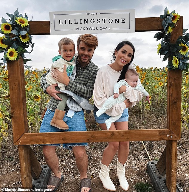 Marnie, mother of two children of Oax and Rox, got into an argument with Charlotte about a high chair.  The argument was so fiery that Charlotte left the show for good (pictured with husband Casey Johnson)