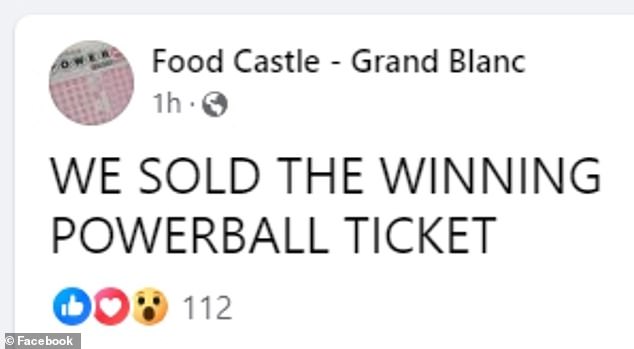 The supermarket confirmed on Facebook that they were selling the winning ticket