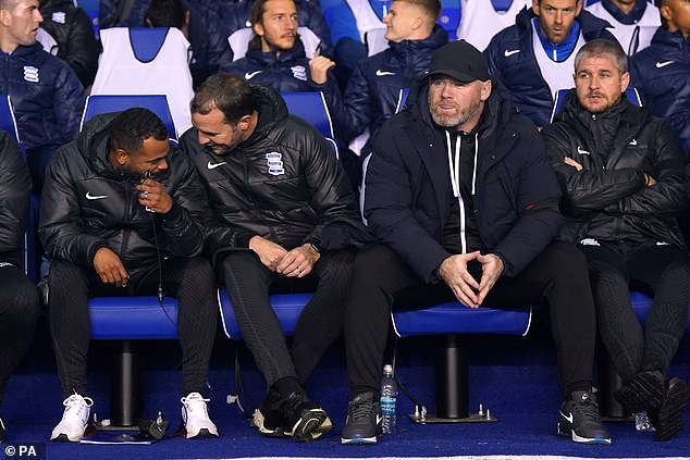 Rooney relied on inexperienced coaches, including Ashley Cole (left), John O'Shea (second from left) and Carl Robinson (right)