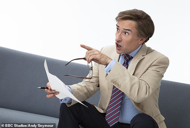 When Richard was quizzed by MailOnline about the 2021 comparisons, he hit back and admitted: 'It's unfair', while also insisting he isn't 'fairly important' due to his 'pointless' career (Steve Coogan as Alan Partridge on took the photo)