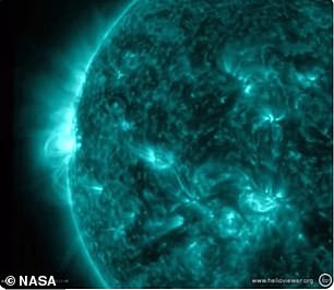 The solar flare peaked at 5 PM ET on December 31