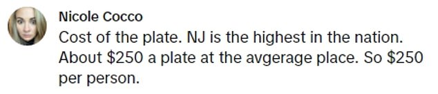 However, others criticized Melissa, noting that you should always cover your plate - adding that if you can't, you shouldn't attend the wedding.