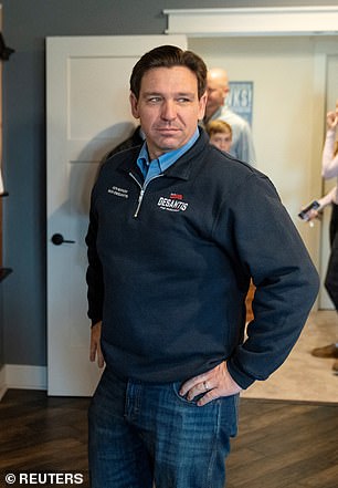 Ron DeSantis in Ankeny, Iowa on January 1