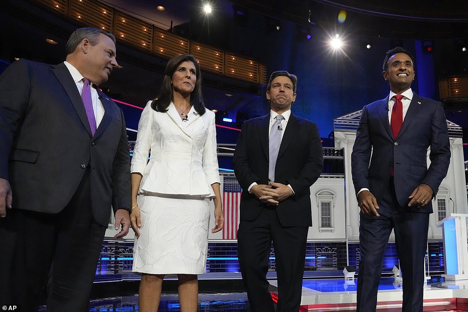 It comes after the self-made millionaire was deemed ineligible under CNN's stringent requirements to take the stage for Iowa's only debate ahead of the Jan. 15 caucuses.  Former New Jersey Governor Chris Christie was also ineligible.  This means that only Haley and DeSantis will face off on the debate stage.