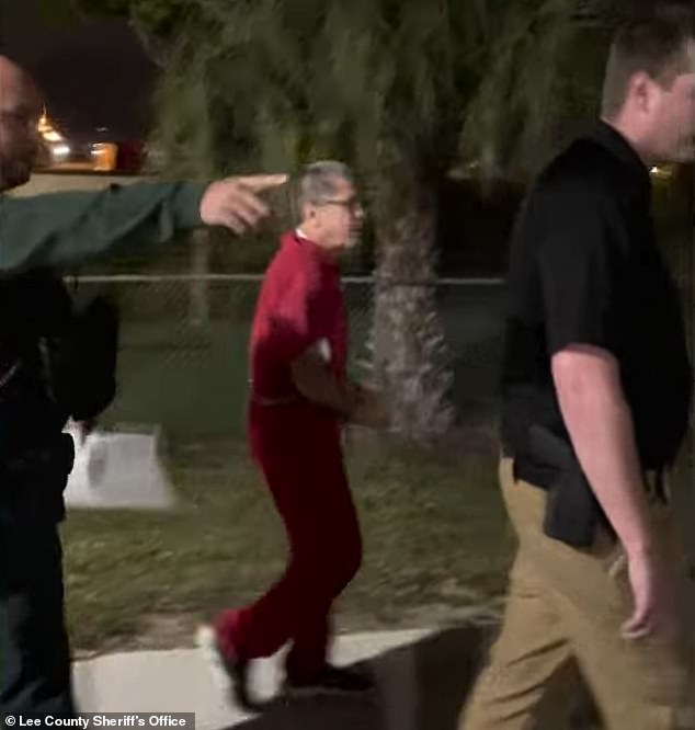 Lee County Sherriff footage shows Pintueles Hernandez arrested in the early hours of December 30