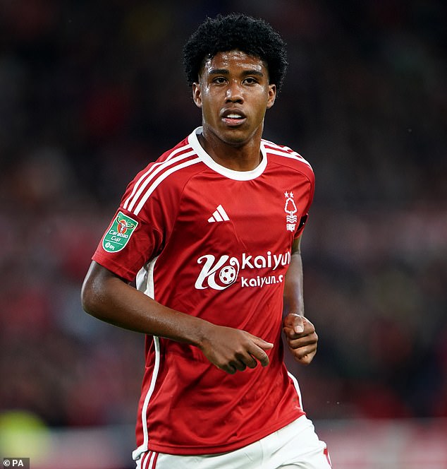 Santos has made just two appearances for Nottingham Forest since playing 97 minutes for the club