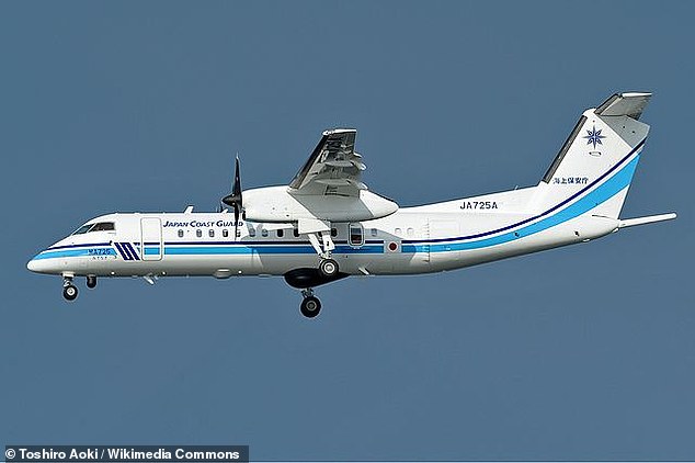 Coast Guard Flight MA-722 aircraft, a Bombardier Dash-8 (as shown), collided with Japan Airlines Flight 516