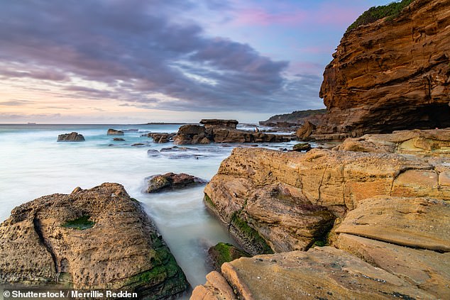 On the afternoon of January 5, before he died, Mr Pashkuss was seen outside his home in Caves Beach with a number of other people, including a man wearing a black leather vest.  Caves Beach is pictured