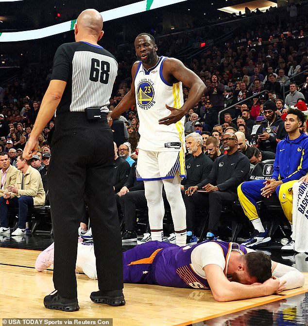 Groen is suspended indefinitely for hitting Suns center Jusuf Nurkic (on the ground)