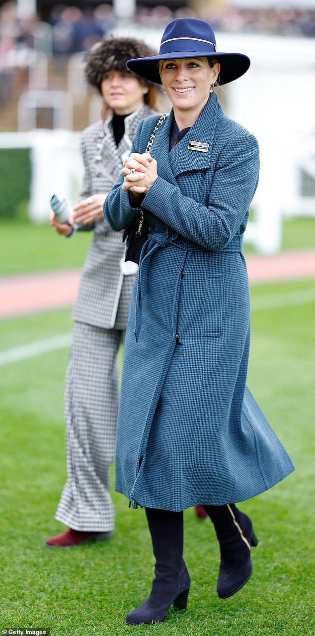 Zara Tindall at the November meeting at Cheltenham Racecourse in November