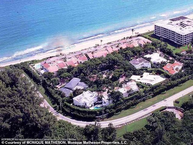 An aerial view shows the chic project where Hannity bought a home in Palm Beach, just miles from Mar-a-Lago, for $5.3 million in 2021