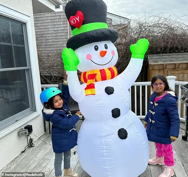 One of the highlights was the blow-up snowman that they mounted on their back deck after arriving