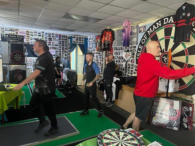 The outlet sells darts equipment and merchandise, but also offers a gallery for talented players to hone their skills