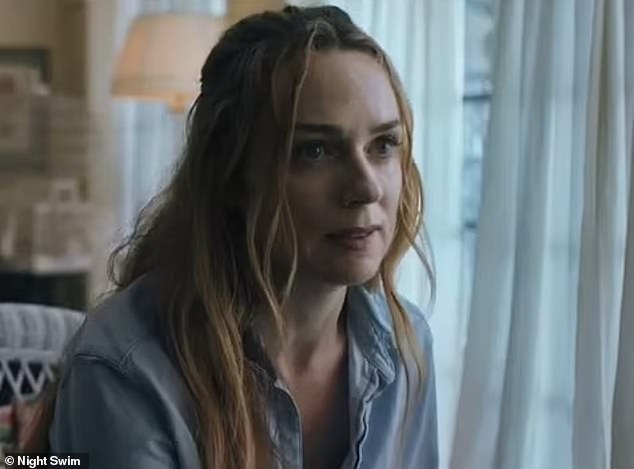 Night Swim, starring Wyatt Russell as Ray Walker and Kerry Condon (pictured) as Eve, will hit theaters on January 5.