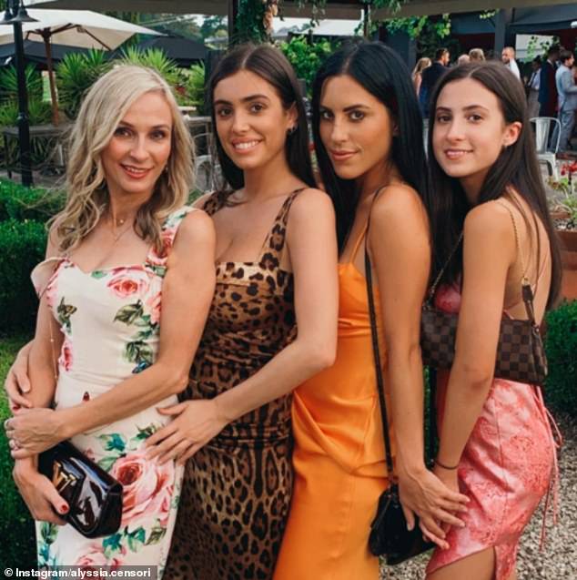 Like Kim, Bianca comes from a family of model sisters (Alyssia and Angelina), with the trio pictured with their mother Alexandra