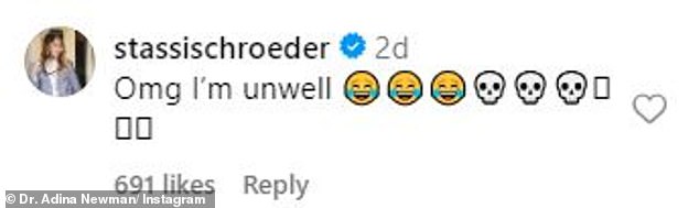 Schroeder responded by leaving the comment: 
