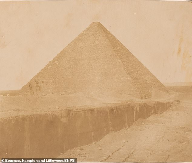 Tanner's shot of the Great Pyramid.  His younger brother repaired the album after his death, and it has since been passed down through generations of the family