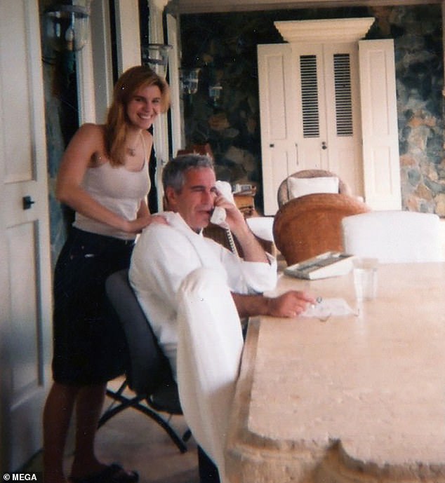 Epstein gets a massage from Sarah Kellen on his private island.  She is among those waiting for the release of the list