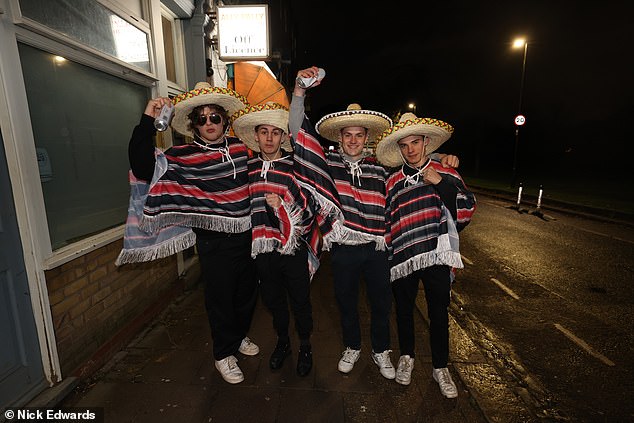 Many darts enthusiasts have dressed up for the big night at Alexandra Palace