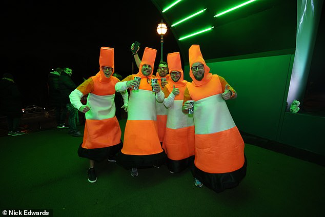 Fans have flocked to Alexandra Palace in a number of different costumes for tonight's final