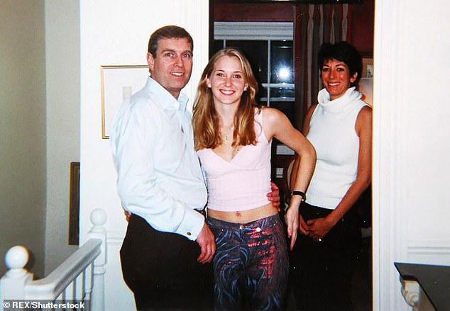 An infamous photo of Virginia Roberts, Prince Andrew and Ghislaine Maxwell taken at Maxwell's Belgravia home in London