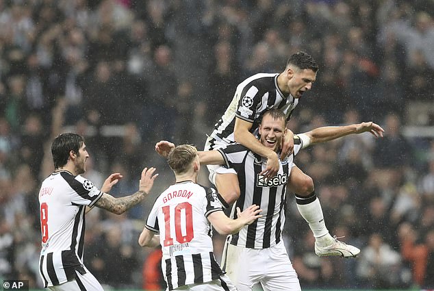 Beating Paris Saint-Germain in October was the highlight of Newcastle's season so far