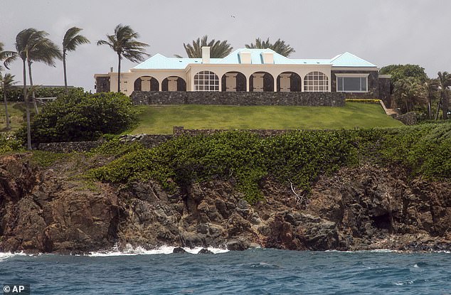 The main house on Little St James is surrounded by several other buildings, including the maids' quarters and a huge, square white building on one side of the island that some say is a music room, fitted with acoustic walls.