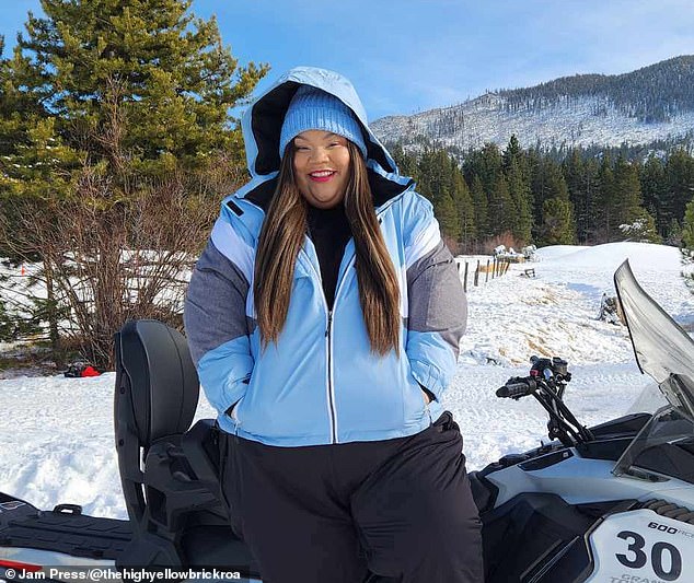 The 32-year-old admitted that while she loves seeing the world, traveling with a larger body can be difficult - especially when flying in small seats