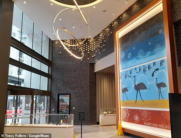 The girl was reportedly threatened with a kitchen knife and told to undress before being forced to perform sex acts on film (pictured is Meriton lobby)