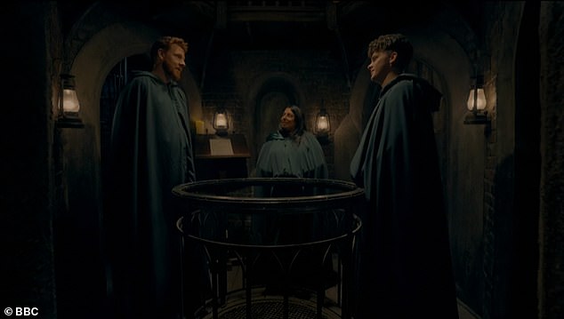 During Wednesday's launch show, Claudia announced Harry (left), Ash (center) and Paul (right) as the three chosen Traitors