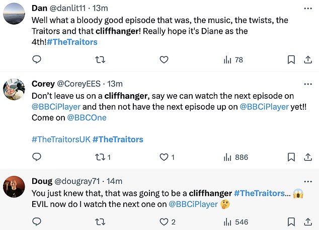 1704326210 339 The Traitors viewers are outraged as host Claudia Winkleman ends