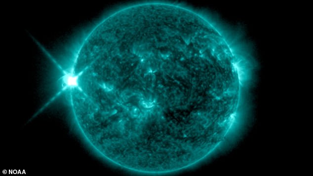 This month's outburst was the strongest burst of energy from the sun since 2017, according to NASA, which captured the event with its Solar Dynamic Observatory - a probe that has been exploring the sun since its launch in 2010.