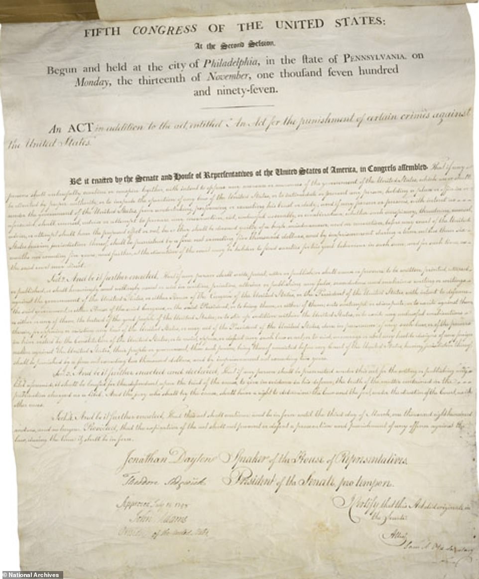 It was the same revised law that Franklin Delano Roosevelt used during World War II to create executive orders to deport and secure citizens of Germany, Japan, and Italy while they were at war with the U.S. (Roosevelt relied on different authorities for the forced internment of Japanese Americans, for which Congress apologized in 1988 and President Reagan signed a law providing compensation to the victims).