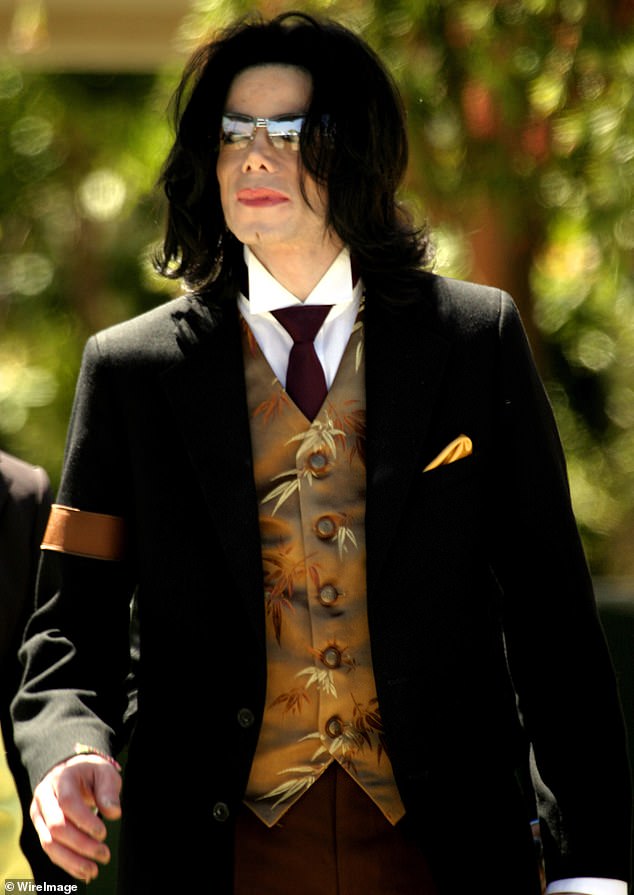 Sjoberg said she didn't give Michael Jackson a massage.  Jackson is facing sexual assault charges and is pictured leaving the Santa Barbara courthouse while on trial in 2005