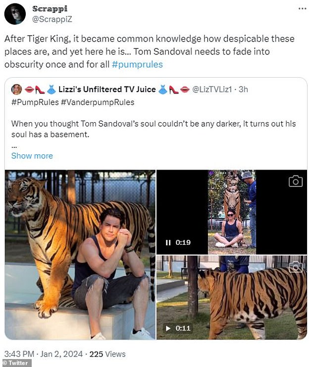 Following his post, many social media users took to X and his latest Instagram grid post to share their thoughts on his visit to a captured tiger