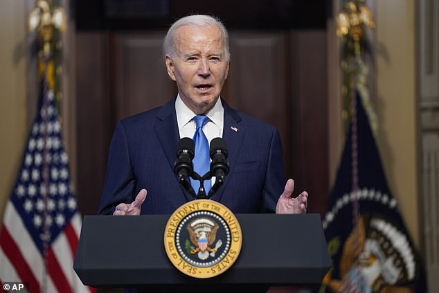 The anonymous letter demanded that Biden and his administration 'take concrete steps to end the conditions of apartheid, occupation and ethnic cleansing that are the root causes of this conflict'