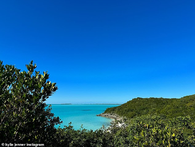 The star shared photos of the breathtaking view, believed to be during her walk